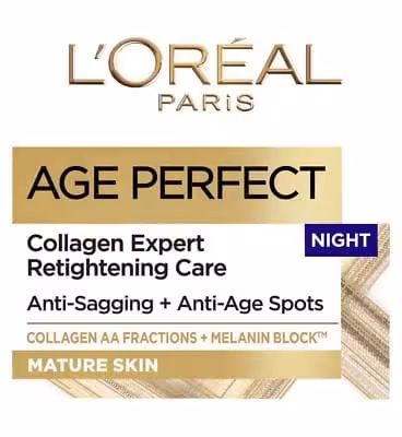 کرم ضد چروک (مخصوص شب) ایج پرفکت لورال loreal Age Perfect مناسب برای افراد 50سال به بالا ساخت آلمان