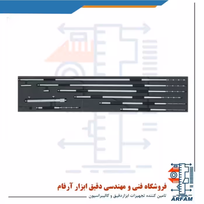 ست میکرومتر آسیمتو میله ای 200-50 داخل سنج مدل 0-08-242