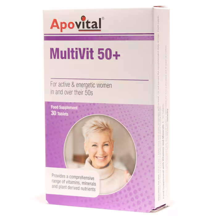 قرص مولتی ویتامین بالای 50 سال آپوویتال 30 عددی