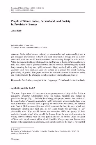 خرید و دانلود نسخه کامل کتاب People of Stone: Stelae, Personhood, and Society in Prehistoric Europe