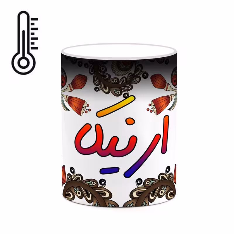 ماگ حرارتی   اسم ارنیکا  سنتی گل و بته کد mgh43514