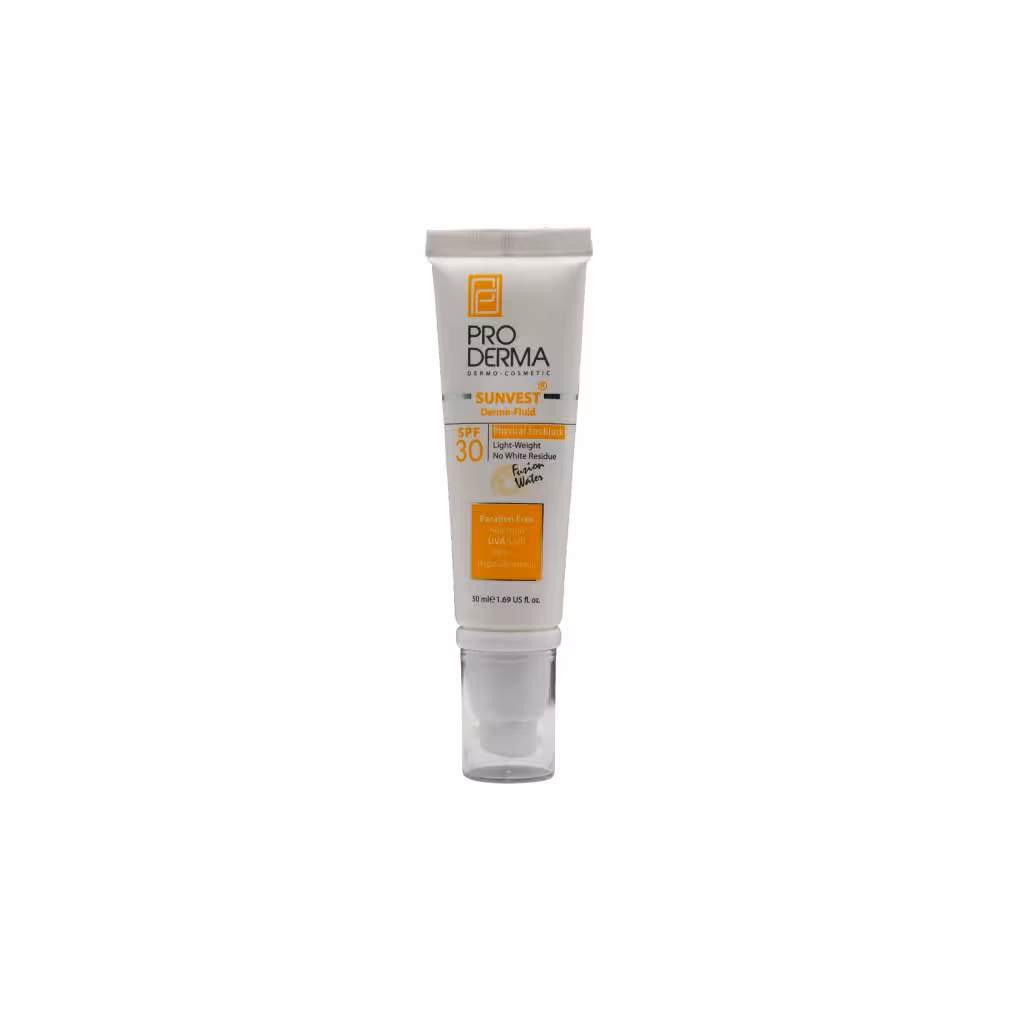 فلوئیدضدآفتاب پوست معمولی و حساس پرودرما (SPF30)