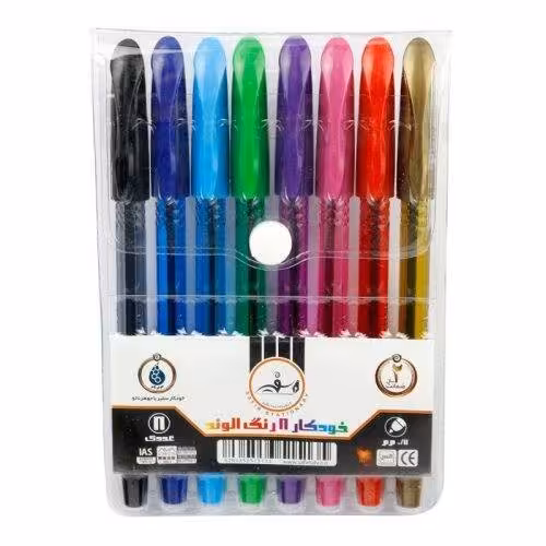 خودکار سفیر رنگی Safir Alvand 0.7mm بسته 8 عددی