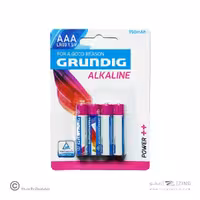 باتری نیم قلمی آلکالاین4عددی گروندیک 950میلی آمپر کد107