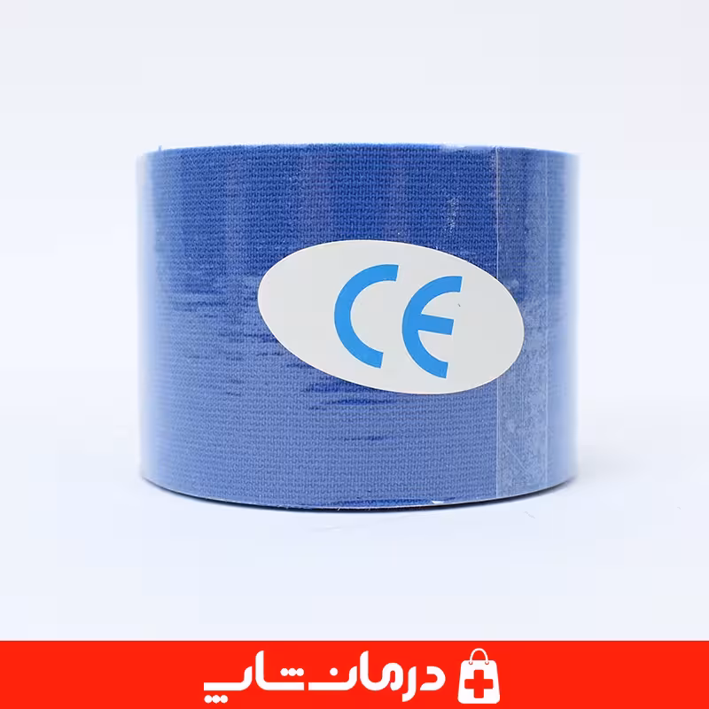 خرید چسب کنزو تیپ KMD رنگ سرمه ای 5x5 چسب فیکس عضله کی ام دی