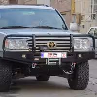 سپر جلو تویوتا لندکروزر سری 100 دلفان با گارد پیچی روی سپر