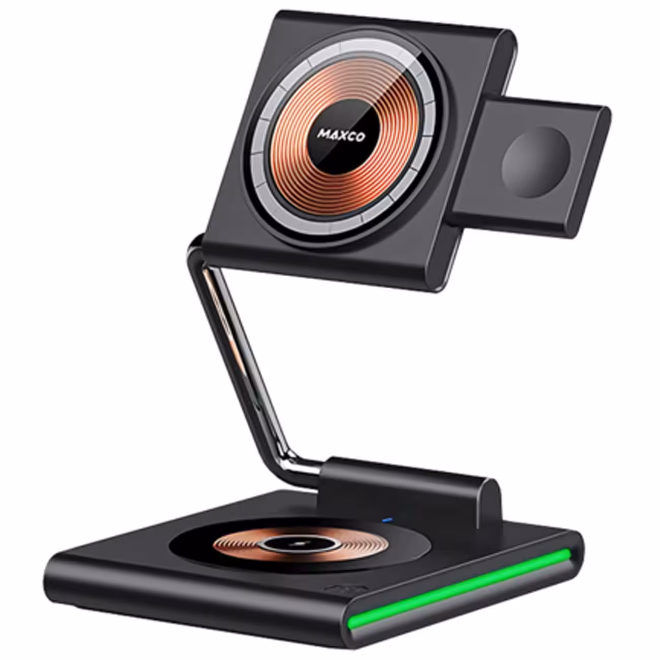 شارژ بی سیم 15 وات گوشی موبایل, ایرپادز و اپل‌واچ 3 در 1 مکسکو MW07