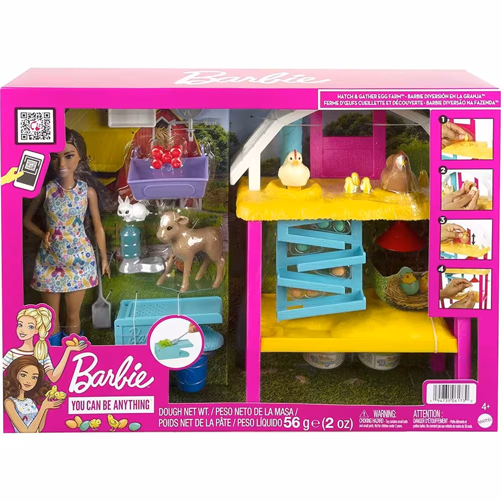 ست باربی در مزرعه MATTLE Barbie Doll In Farm HGY88