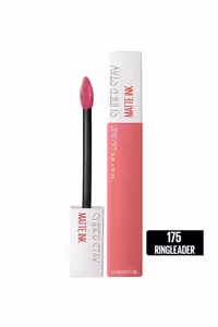 رژ لب مایع مات میبلین مدل Super Stay Matte Ink کد رنگ 175 Ringleader