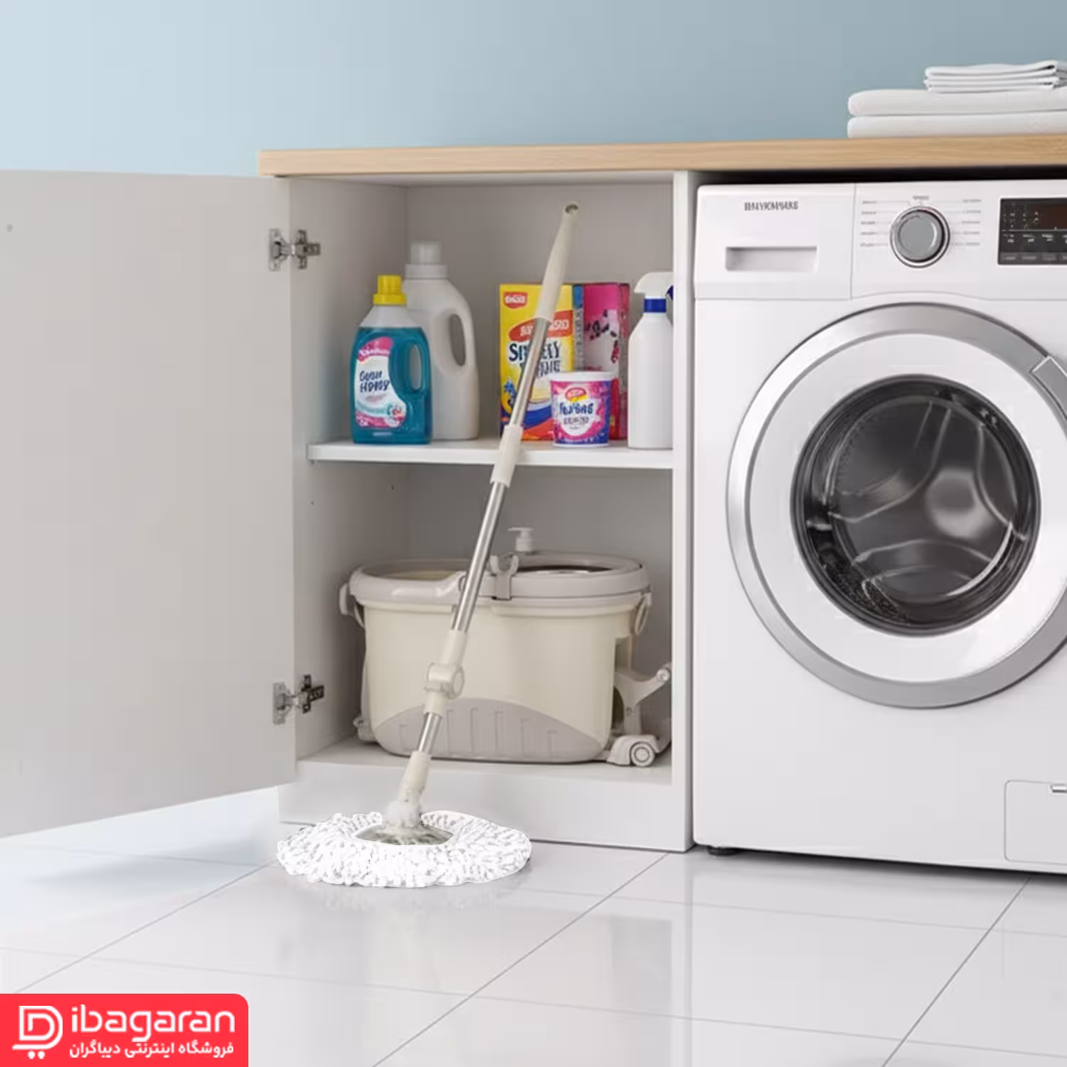 تی چرخشی و سطل پدال دار لیمون مدل 2022