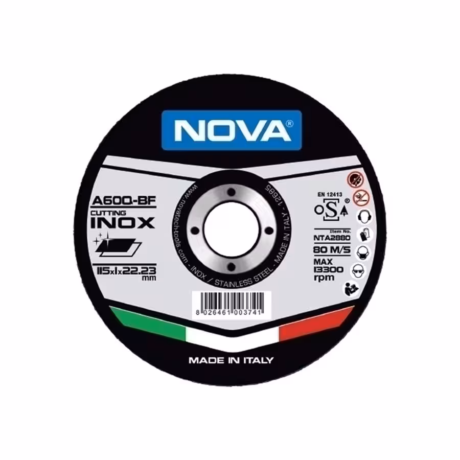 صفحه مینی برش استیل 115 میلیمتر نووا مدل 2880-NTA