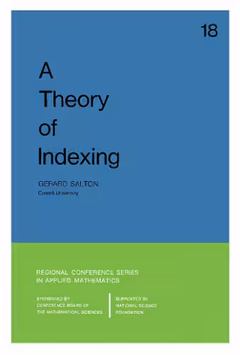 خرید و دانلود نسخه کامل کتاب A theory of indexing