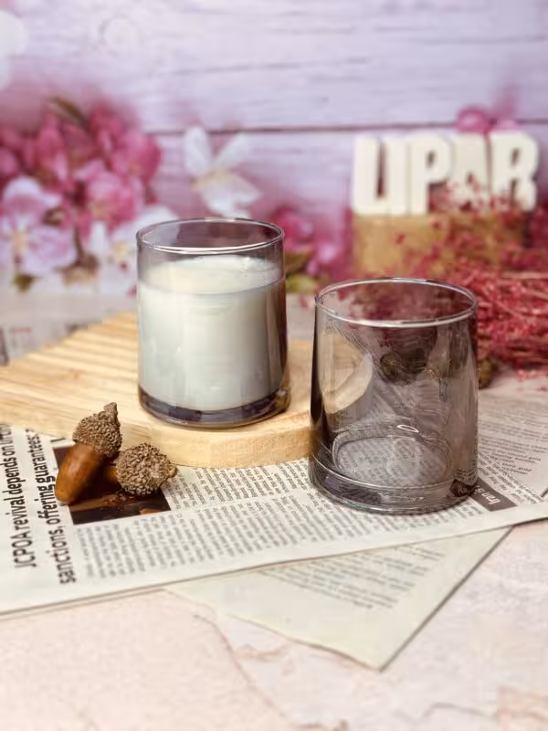 ماگ شیشه ای رنگ دودی کد7829