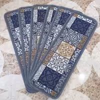 روپله ای گلیم طرح چهل تیکه دودی سایز70در30(هزینه ارسال باخریداروپس کرایه میباشد)