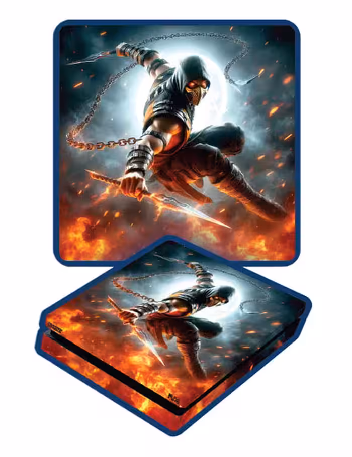 اسکین پی اس 4 اسلیم برند گیم‌آور طرح مورتال کمبت کد F