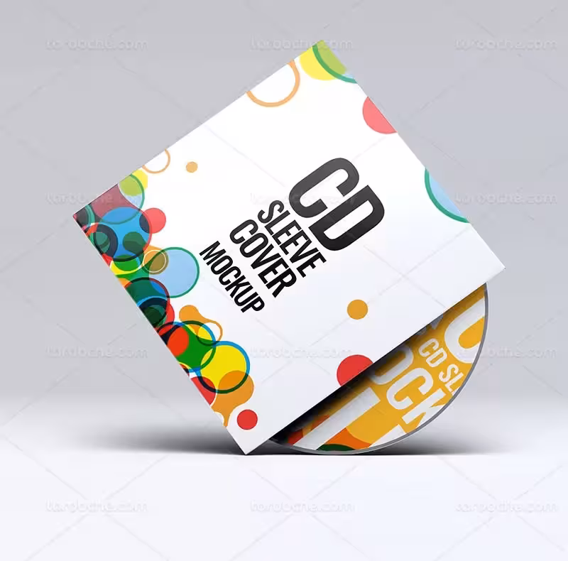 موکاپ کاور سی دی PSD | گرافیک با طعم تربچه