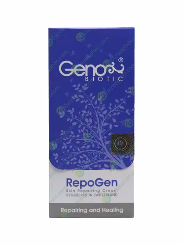 کرم مناسب پوست های آسیب دیده ریپوژن ژنوبایوتیک – Geno Biotic RepoGen Damaged Skin Repair Cream 30 G