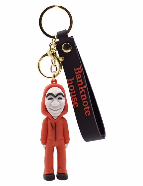 جاکلیدی سیلیکونی فانتزی طرح خانه کاغذی