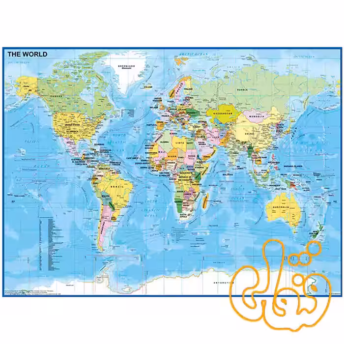 پازل 200 قطعه نقشه جهان رونزبرگر Map of the World 12890
