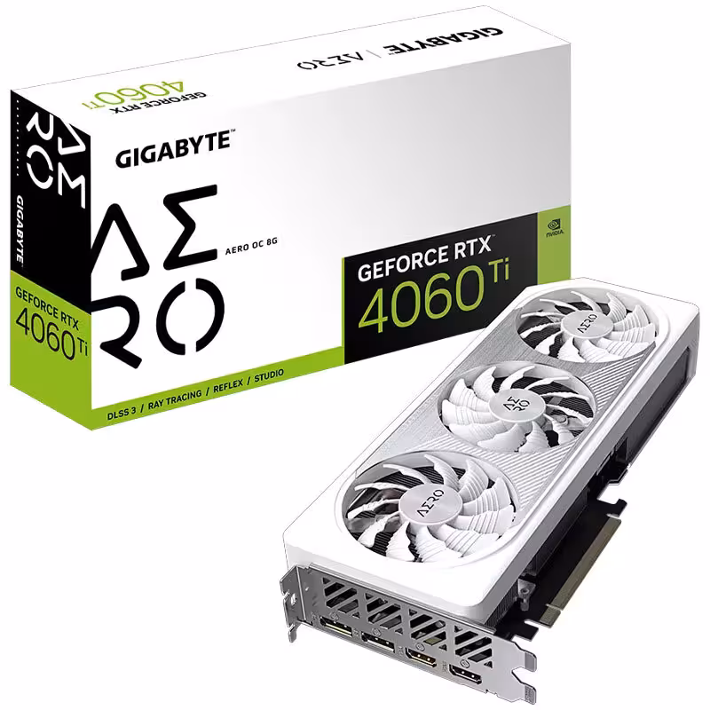 کارت گرافیک گیگابایت مدل GeForce RTX 4060 Ti AERO OC ظرفیت 8 گیگابایت