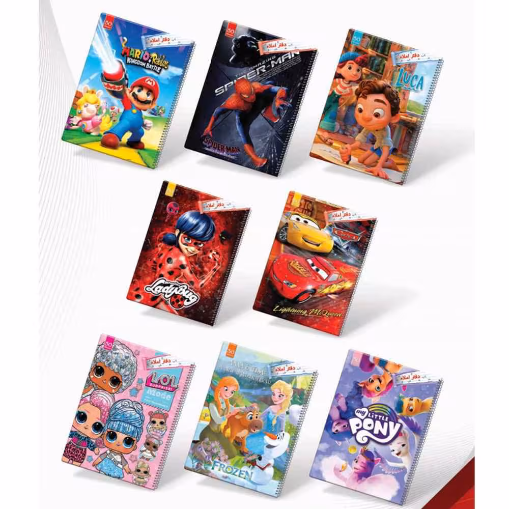 XXXدفتر50برگ سیمی املا سیمی فانتزی مجلد عرش کد164 عرش