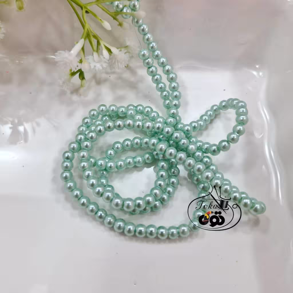 مروارید سنگی سبز پاستیلی