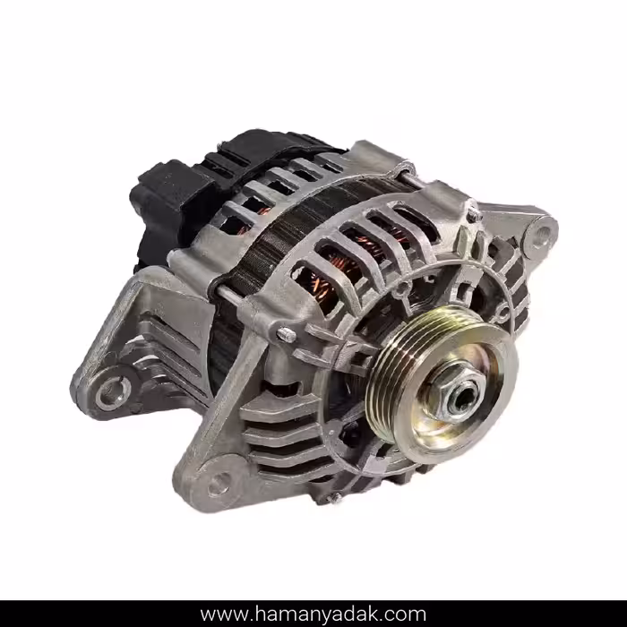 دینام مزدا 2000 90 آمپر پولی 4 شیار برند فنام