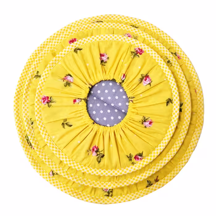 ست دم کنی 3 تکه مدل کشدار طرح گل رز | کالا مکس