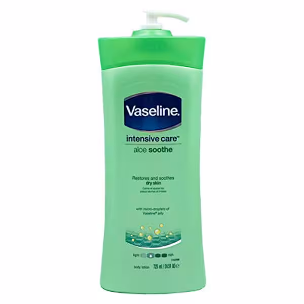 لوسیون بدن وازلین مدل Aloe Soothe حجم 725 میلی لیتر