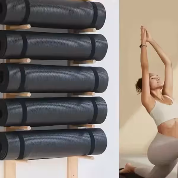 رک چوبی دیواری مت یوگا مدل Alfa