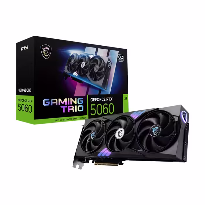قیمت و خرید کارت گرافیک ام اس آی MSI RTX 5060 Gaming Trio OC 8GB - آبتین مال