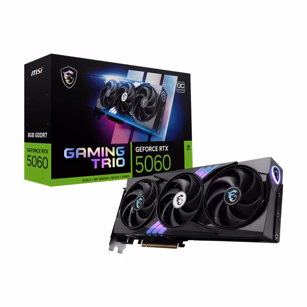 قیمت و خرید کارت گرافیک ام اس آی MSI RTX 5060 Gaming Trio OC 8GB - آبتین مال