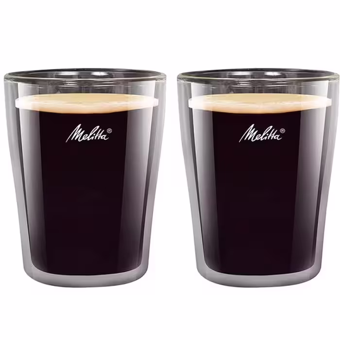 فنجان دوجداره 2 عددی ملیتا کافه لانگ مدل Wall Glasses