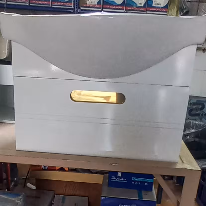 روشویی کابینتی سفید طلایی سایز 60 