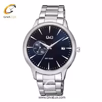 ساعت مچی اورجینال کیو اند کیو مردانه نقره ای | نقره ای | سرمه ای | کد رفرنس A12A008PY