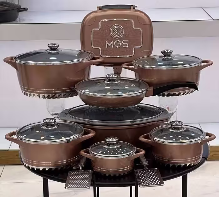 سرویس قابلمه 22 پارچه ام جی اس (MGS) کف رینگی ایتالیا C