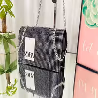 کیف زارا نگین دار