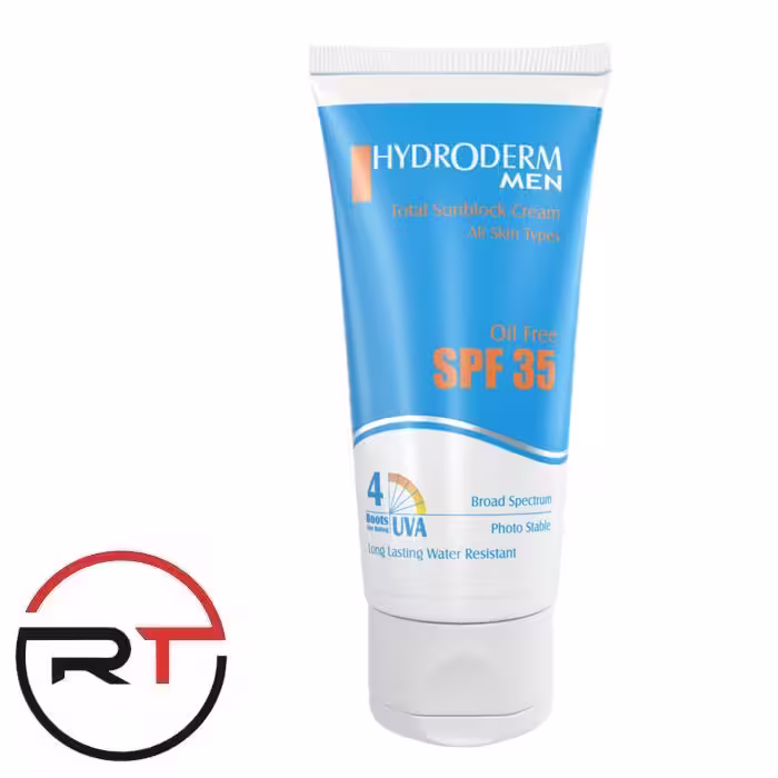 ضد آفتاب آقایان SPF35 فاقد چربی هیدرودرم 50 میلی