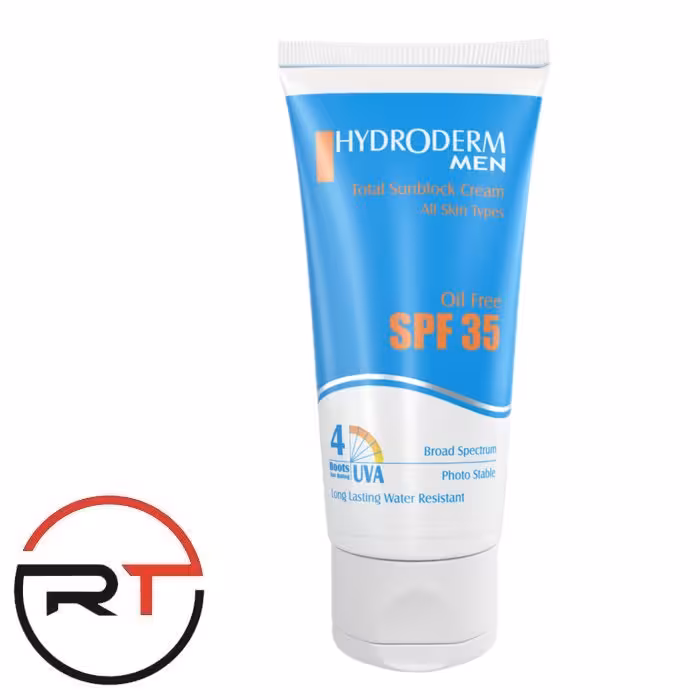 ضد آفتاب آقایان SPF35 فاقد چربی هیدرودرم 50 میلی