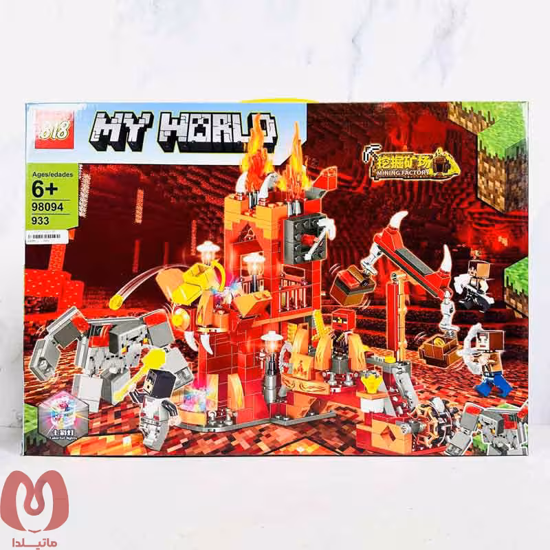 ساختنی لگو ماینکرافت چراغدار 933 قطعه کد 98094