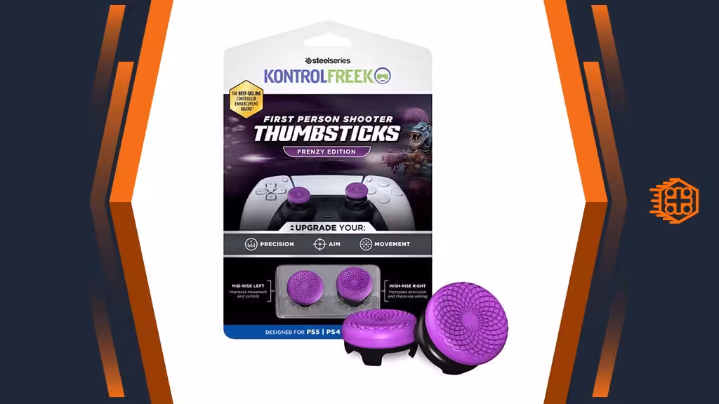 کاور آنالوگ کنترلر KontrolFreek مخصوص پلی استیشن – طرح Frenzy Purple