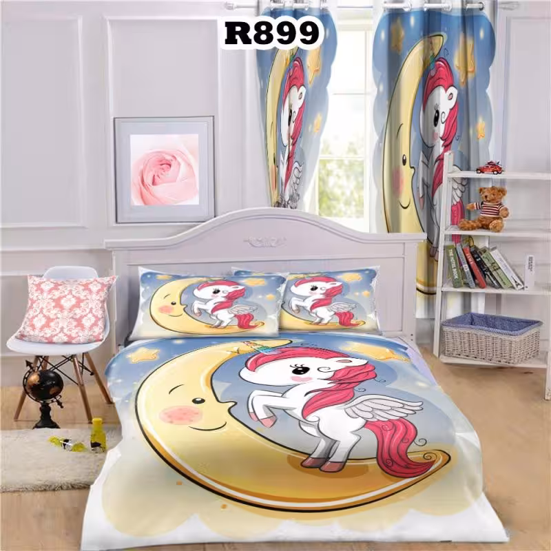 روتختی سه بعدی طرح اسب تک شاخ