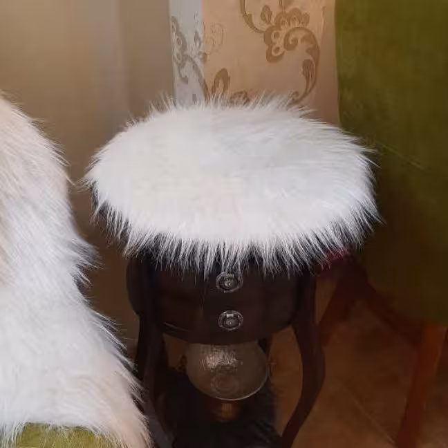 رومیزی خز و آستر دار بسته ی سه عددی