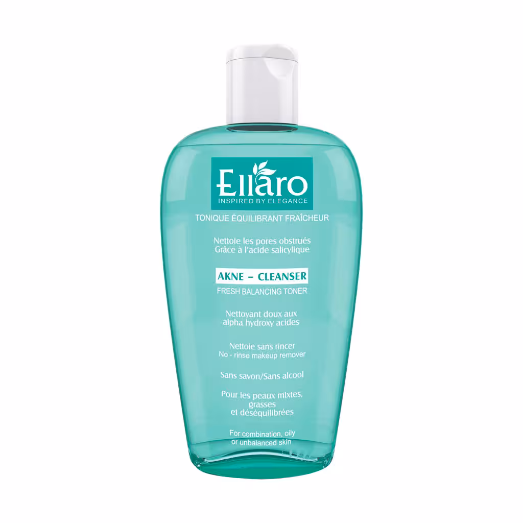 تونر پاك كننده پوست فرش بالانسینگ الارو مناسب پوست چرب | Ellaro Fresh Balancing Toner