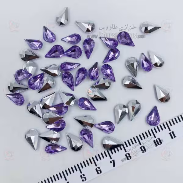 مارکیز اشکی پلاستیکی 8 در 13 ( یاسی ) بسته 50 عددی