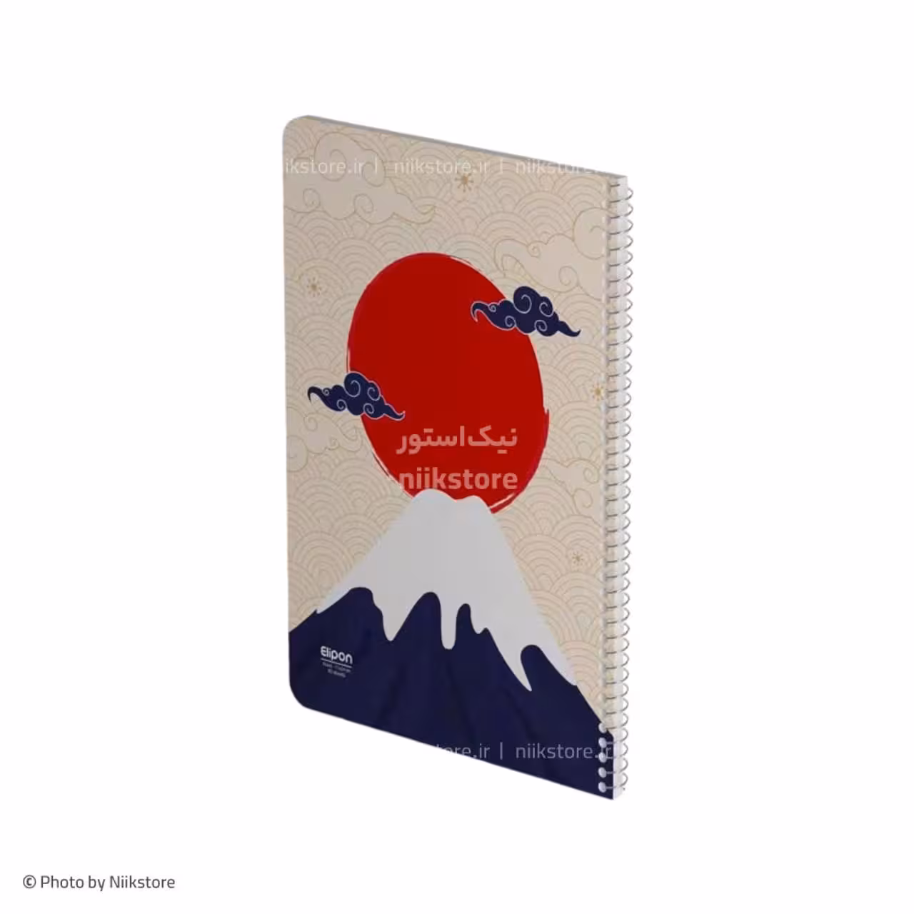 دفتر فنری 60برگ وزیری کلاسیک الیپون کد 221