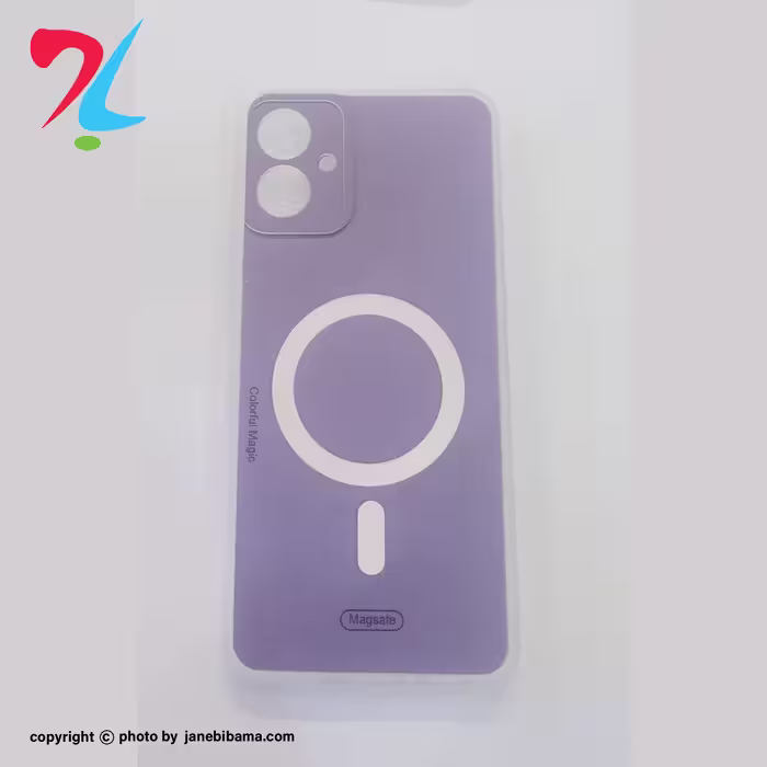 کاور مدل مگ سیف مات مناسب برای موبایل سامسونگ GALAXY a06 -صورتی پر نگ