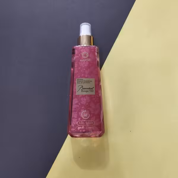 بادی اسپلش زنانه مانتره مدل باکارات رژ حجم 225 میلی لیتر /