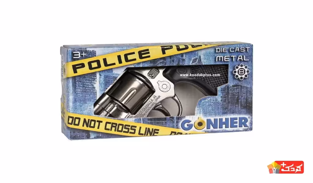 هفت تیر پلیس جعبه آبی مدل GONHER-73-0