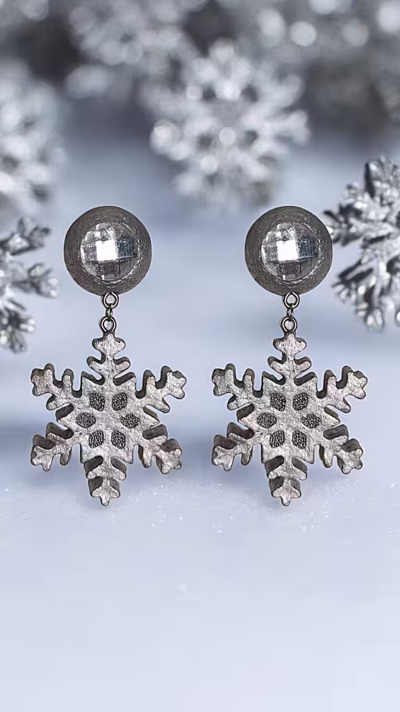 گوشواره پاپیه ماشه برف